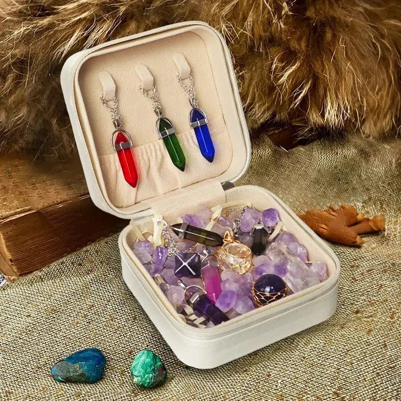 Moon Black Cat Witchy Storage Box Crystals Jewelry Storage Box-MoonChildWorld