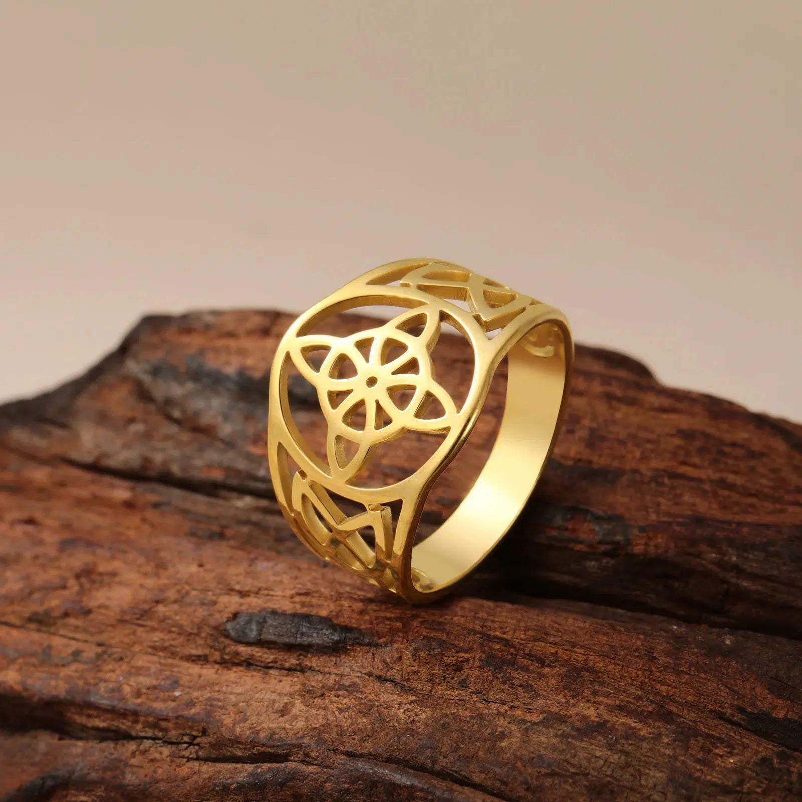 Witch Knot Ring Witchcraft Wicca Triquetra Celtics Knot Ring-MoonChildWorld