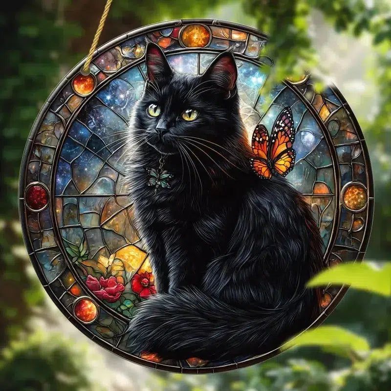 Spiritual suncatcher Mystic window decor Gothic window art Witchy Hanging Ornament for Christmas, Halloween-MoonChildWorld