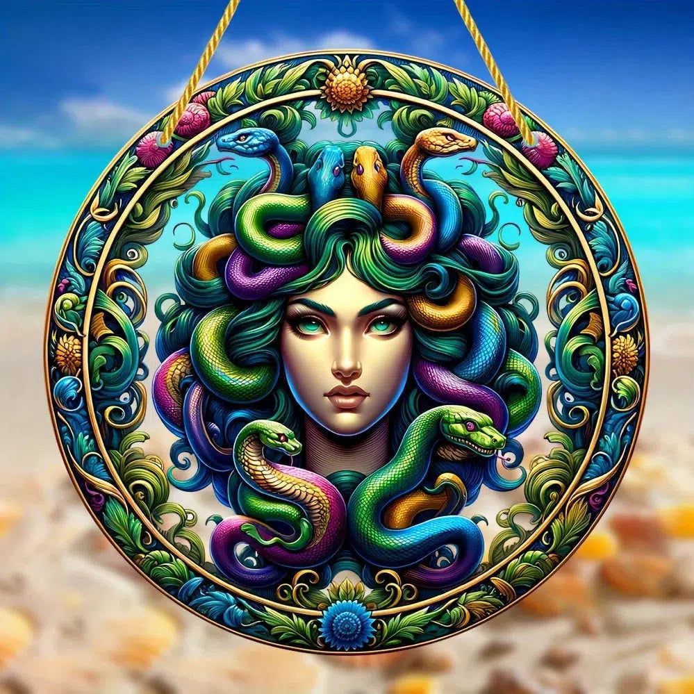 Medusa Suncatcher Acrylic Medusa Decor Medusa Window Decor-MoonChildWorld