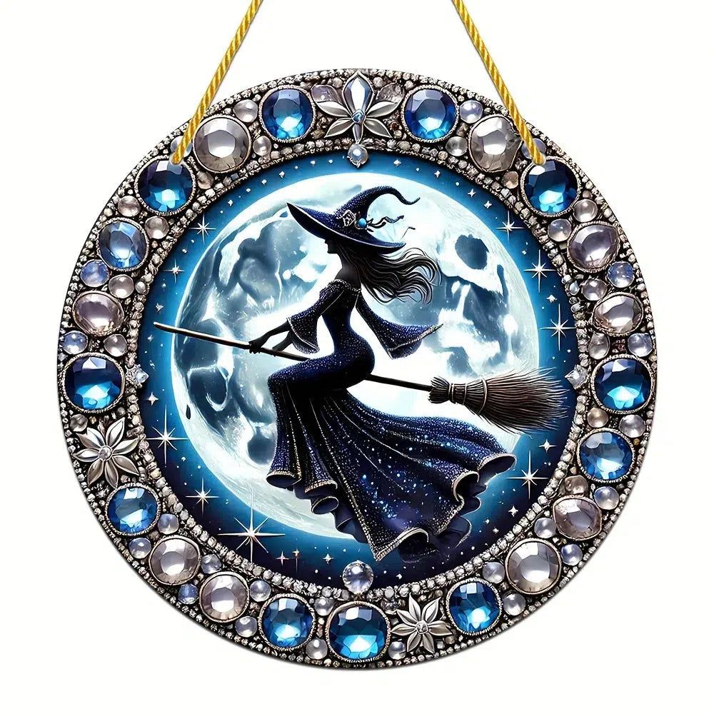 Witch Suncatcher Gorgeous Witch Acrylic Window Decoration Witchy Window Hanging-MoonChildWorld