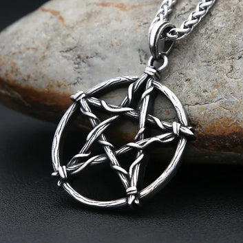 Witchcraft Pentagram Necklace Pentacle Pagan Jewelry