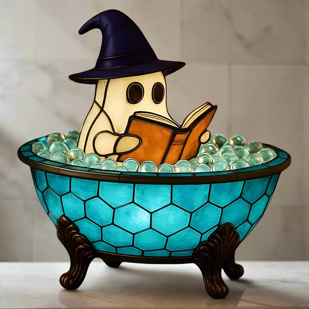 Cute Ghost Bubble Bath LED Lamp - Witchy Night Light Color Changing Mood Halloween Decorations-MoonChildWorld