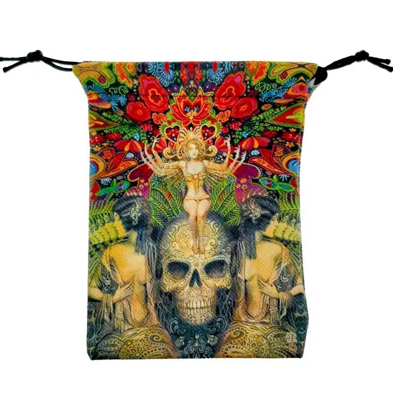 Mystic Velvet Tarot Card Witch Storage Bag Wicca Tarot Pouch-MoonChildWorld