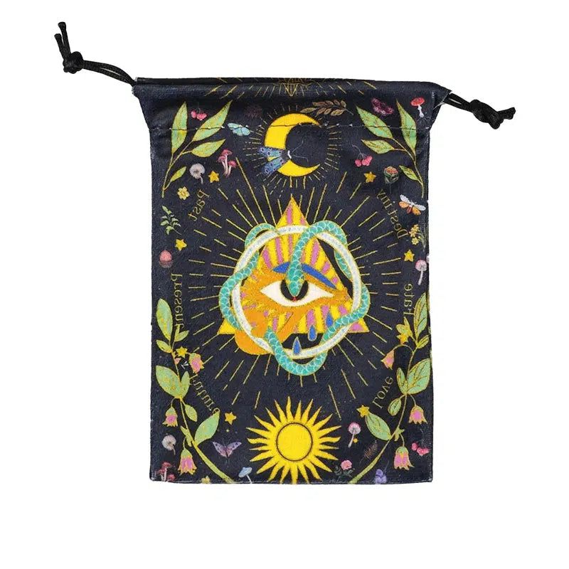 Velvet Tarot Card Storage Bag Witch Snake Tarot Pouch-MoonChildWorld