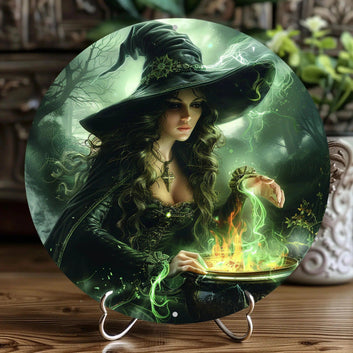 Poition Witch Metal Sign Gothic Halloween Home Decor