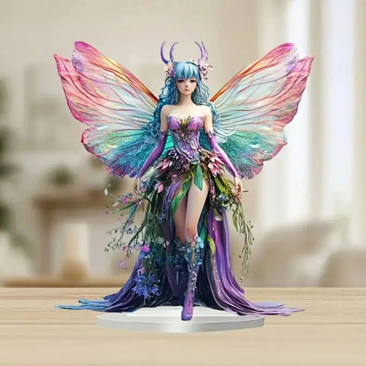 Fairy Elf 2D Flat Acrylic Table Ornament Elves Desk Ornament Pagan Home Decor-MoonChildWorld