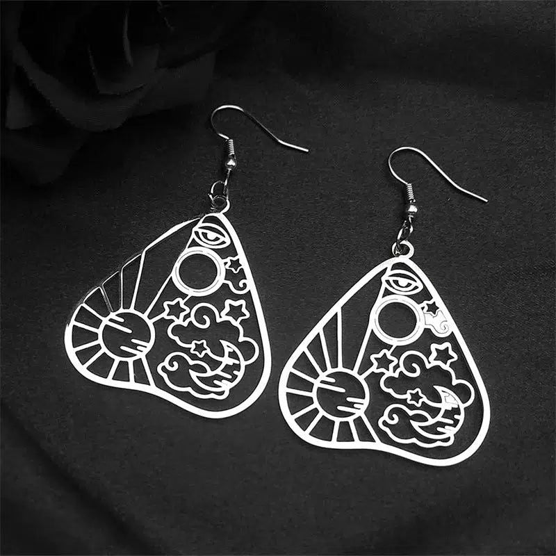 Sun Moon Earrings Gothic Jewelry-MoonChildWorld