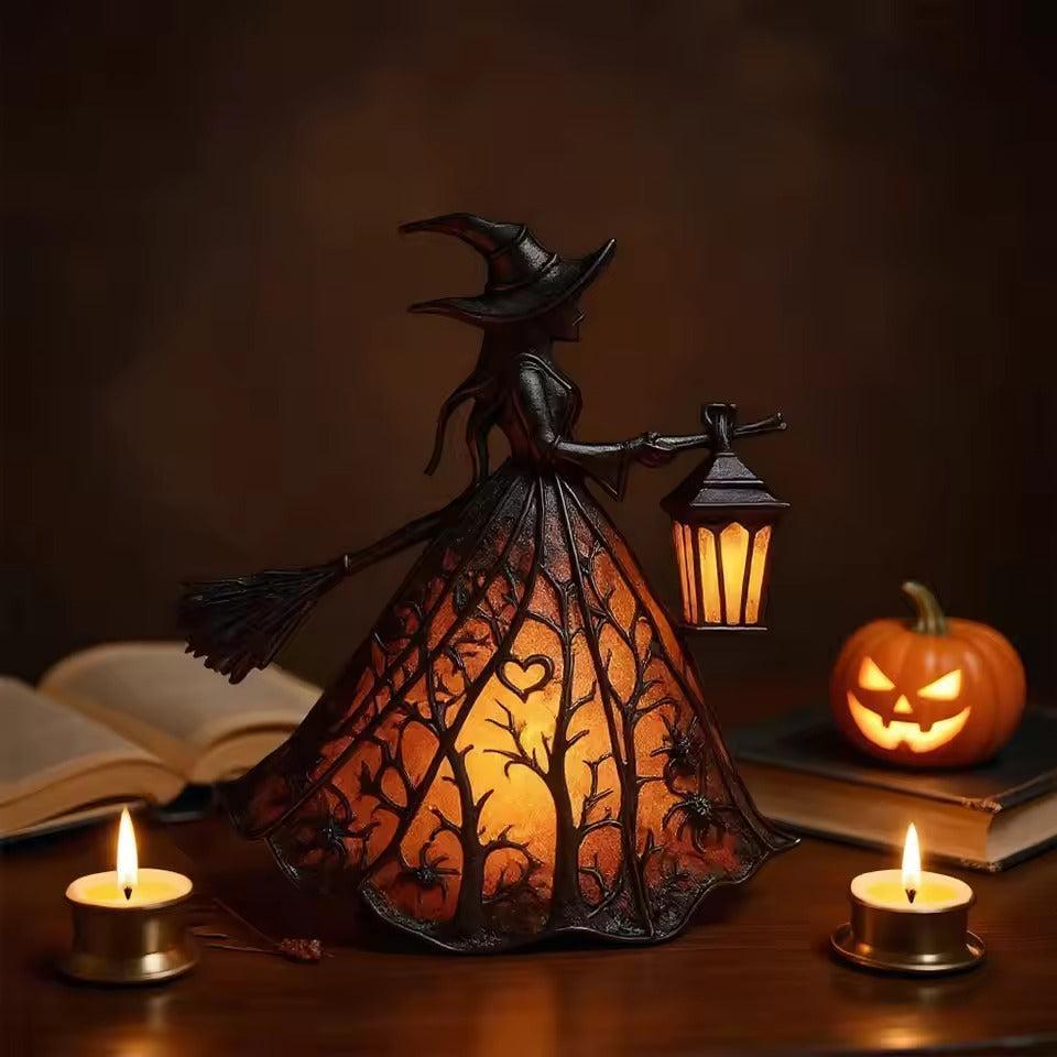 Gothic Witch Table Decor Halloween Witch Light Decoration-MoonChildWorld