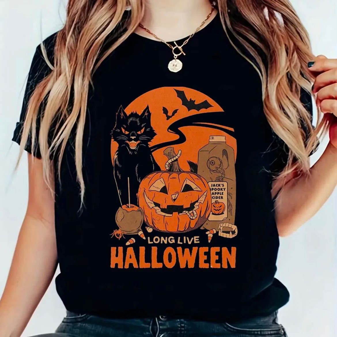 Gothic Witch T-shirt Funny Halloween T-shirt-MoonChildWorld