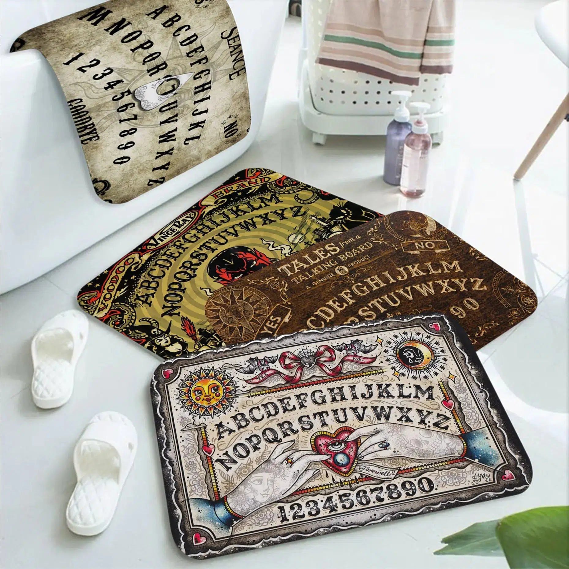 Halloween Ouija Board Area Rugs-MoonChildWorld