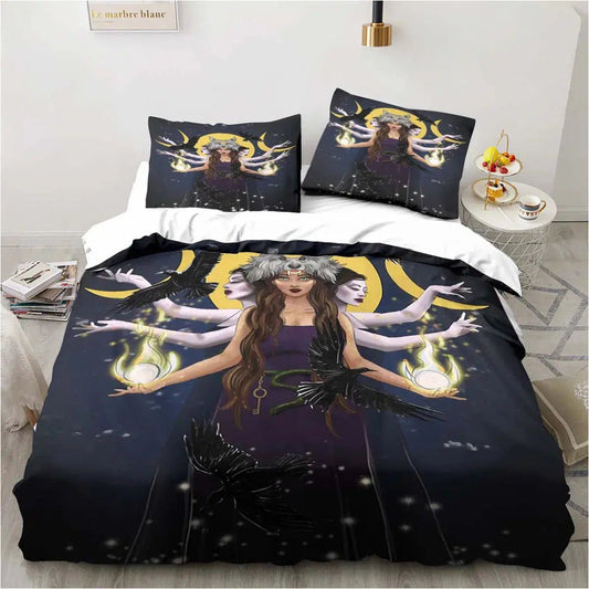 Hecate Greek Goddess Wicca Bedding Set Pagan Duvet Covers