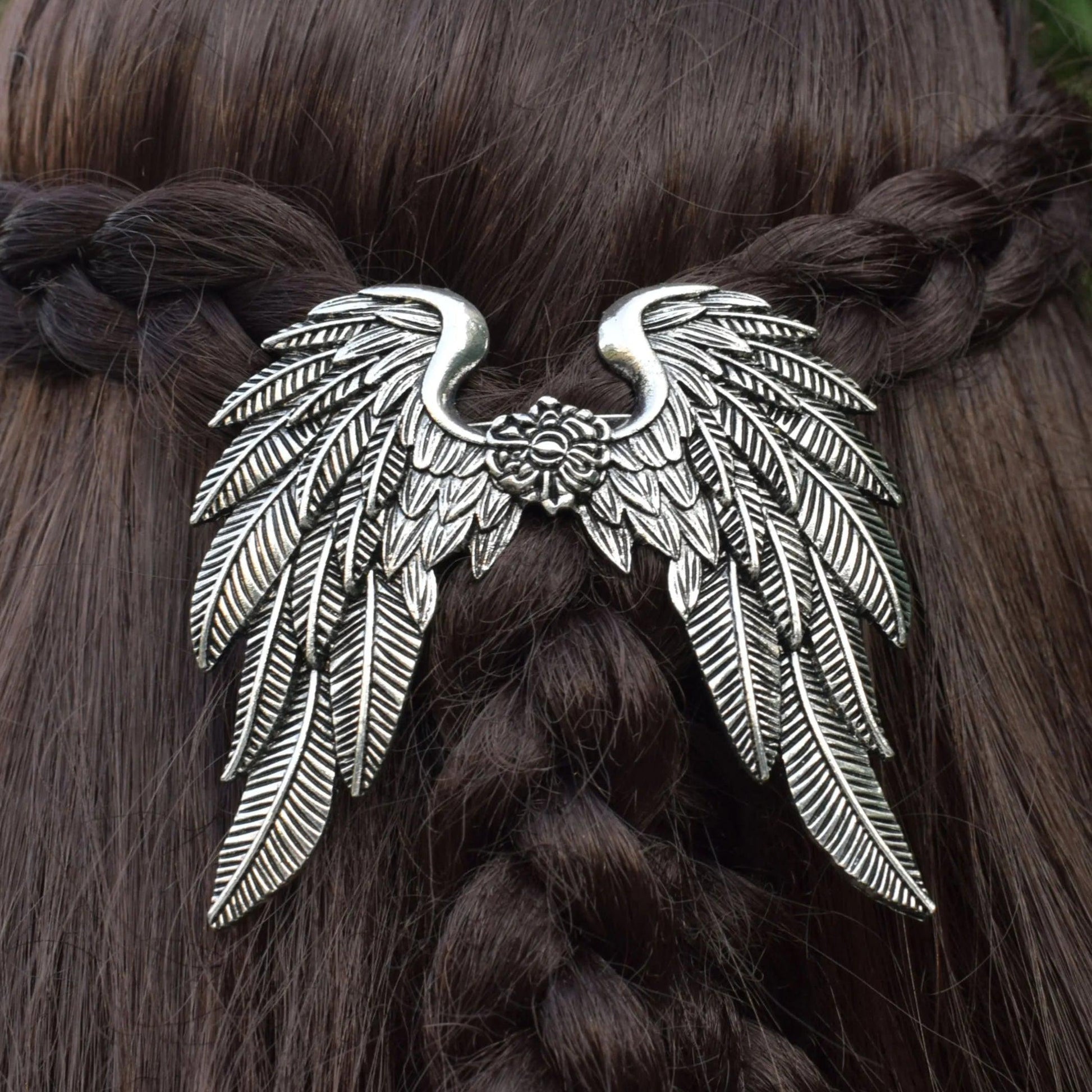 Wings Gothic Witch Celtic Hair Clip Witchy Barrette Hair Accessories