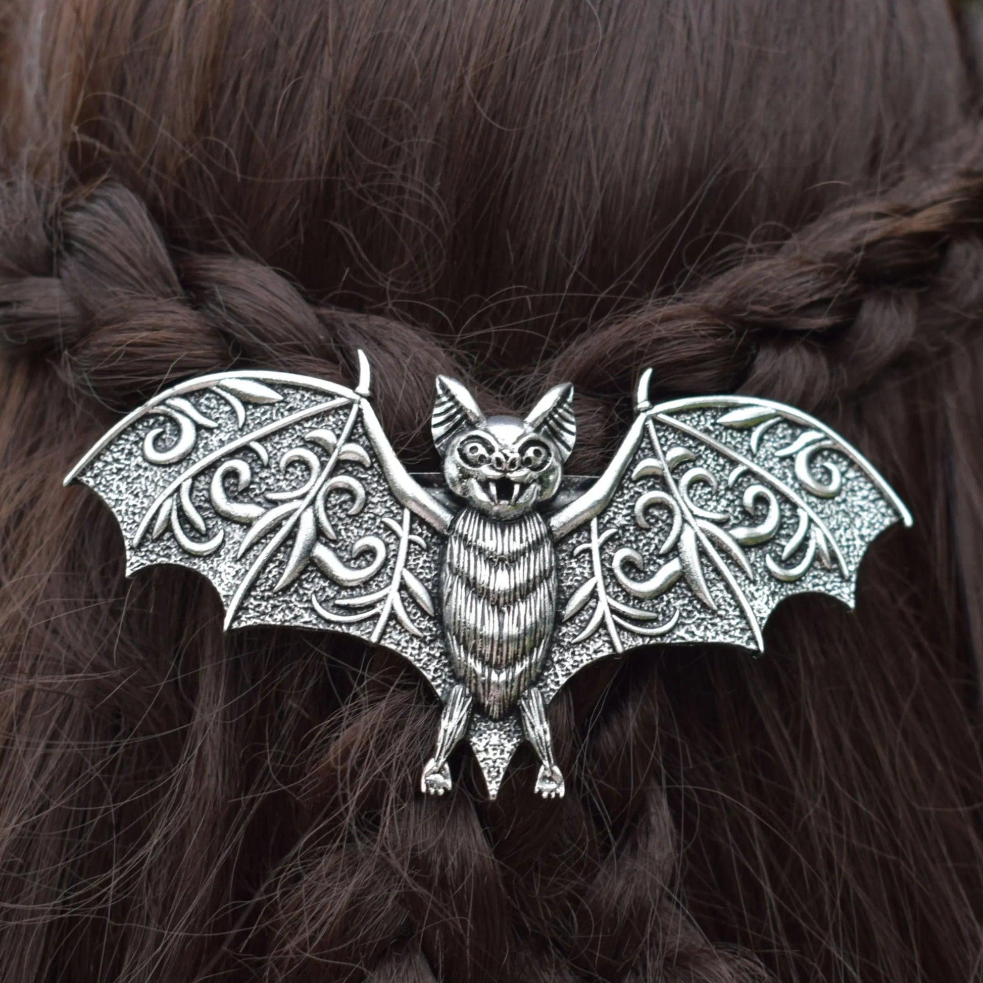 Gothic Bat Gothic Witch Celtic Hair Clip Witchy Barrette Hair Accessories