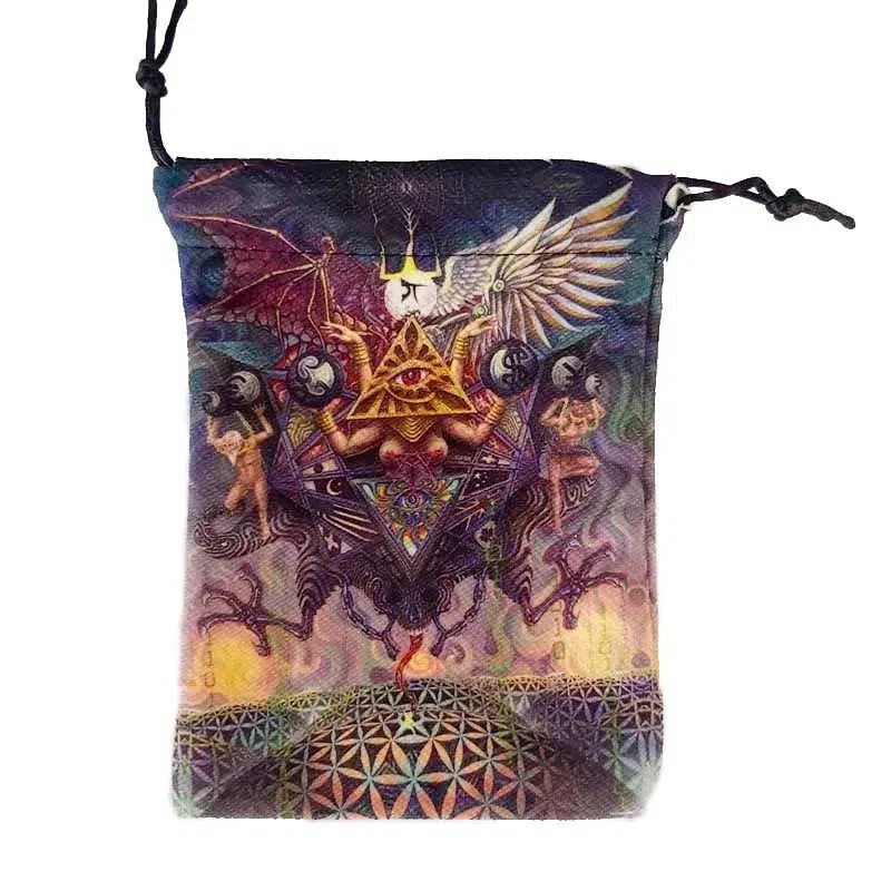 Mystic Velvet Tarot Card Witch Storage Bag Wicca Tarot Pouch-MoonChildWorld