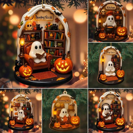 Cute Halloween Decorations Spooky Ghost Hanging Ornaments for Home Decor