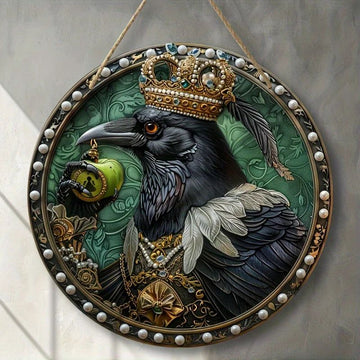 Steampunk Raven Suncatcher Gothic Acrylic Sign Witchy Window Art-MoonChildWorld