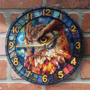 Spirit Owl Wall Clock Home Decor for Owl Lovers