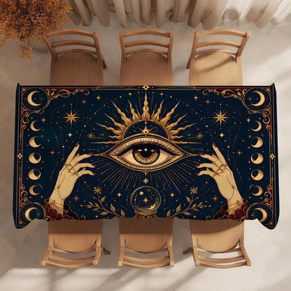 Tarot eye altar cloth – print pattern variation detail