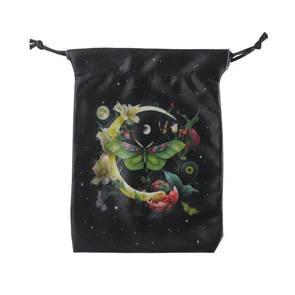 Velvet Tarot Cards Storage Bag Animal Tarot Pouch Rune Dice Crystal Jewelry Bag-MoonChildWorld