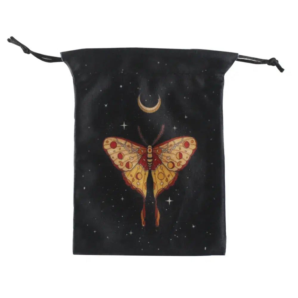 Tarot Card Storage Bag Luna Moth Witch Tarot Pouch-MoonChildWorld