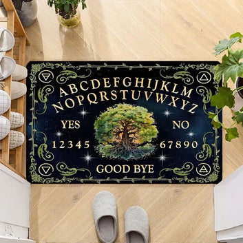 Halloween Ouija Board Door Mat Occult Decor