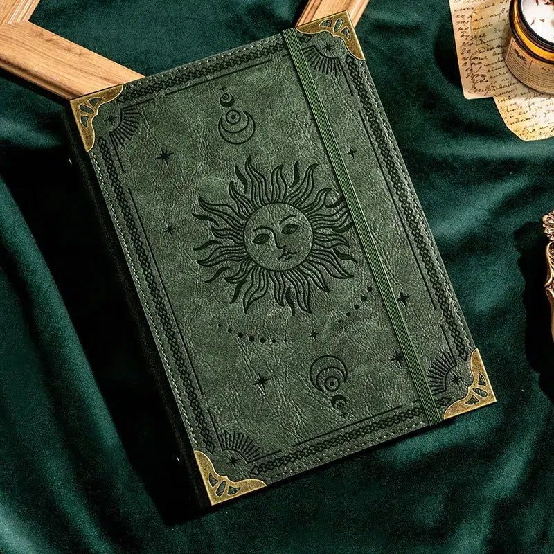 Mystical Sun Moon Journal Pagan Tree of life A5 Thickened Notebook-MoonChildWorld