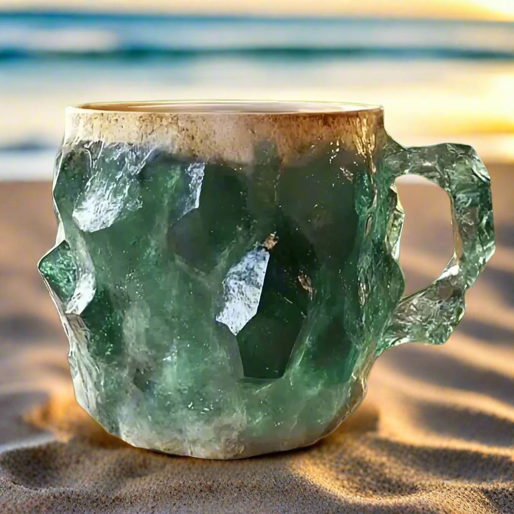 Mineral Crystal Coffee Mugs Natural Mineral Crystal Mug Christmas Gift-MoonChildWorld