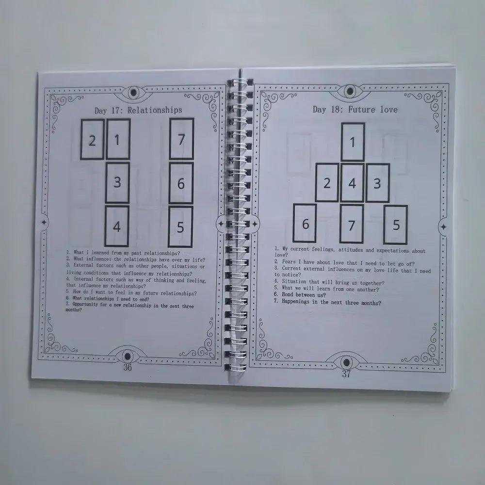 Tarot Workbook For Beginners Introduction 33-day Tarot Challenge Journal-MoonChildWorld