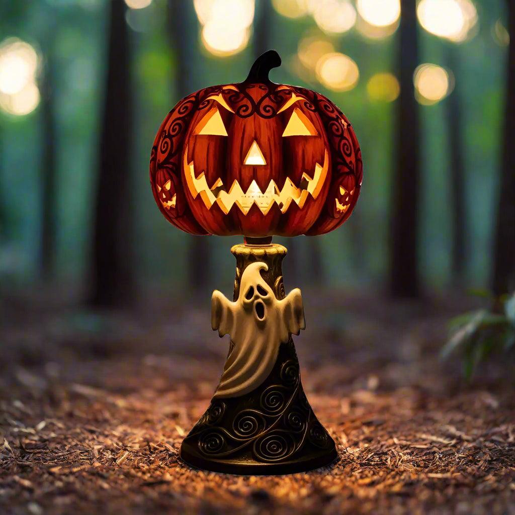Halloween Pumpkin Night Light - Gothic Skeleton Ghost Witch LED Lamp Home Decor-MoonChildWorld