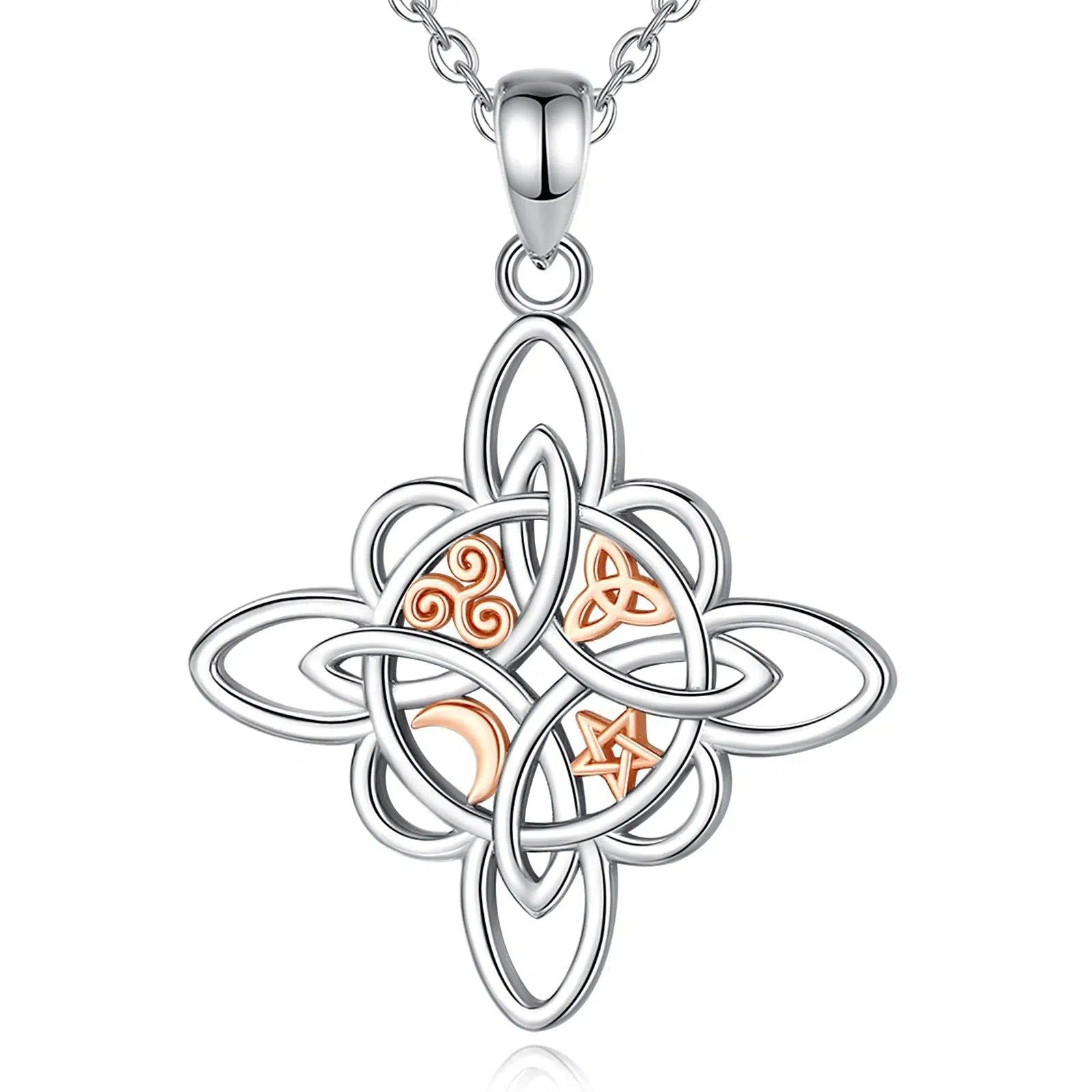 Witchcraft Celtic Knot Necklace Witch Jewelry-MoonChildWorld