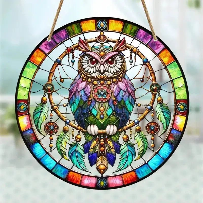 Spiritual suncatcher Mystic window decor Gothic window art Witchy Hanging Ornament for Christmas, Halloween-MoonChildWorld