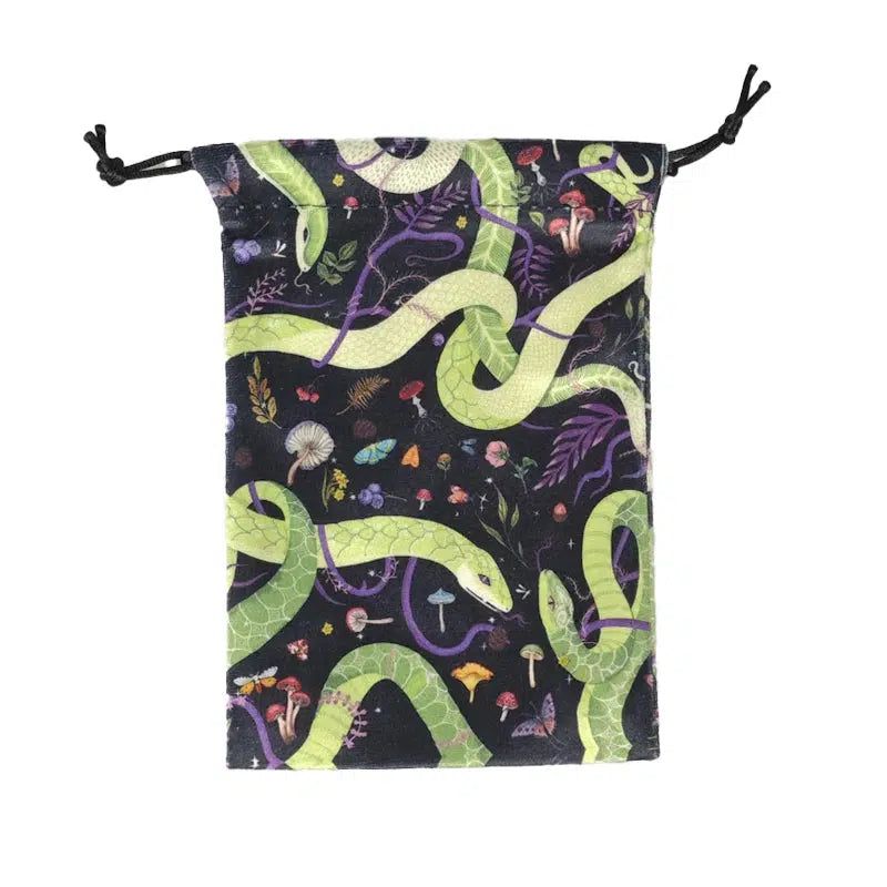 Velvet Tarot Card Storage Bag Witch Snake Tarot Pouch-MoonChildWorld