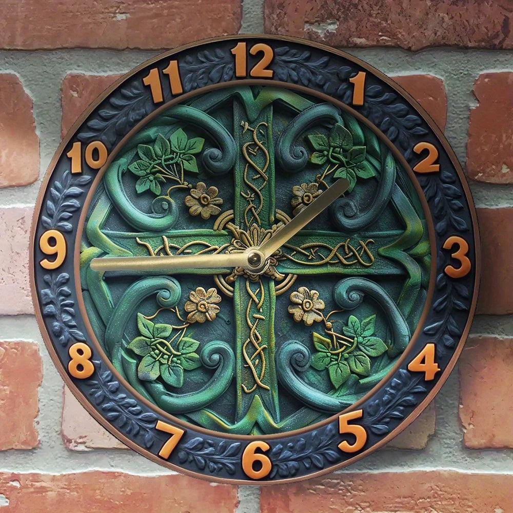 Celtic Knot Pagan Wall Clock for Wicca Wall Decor-MoonChildWorld