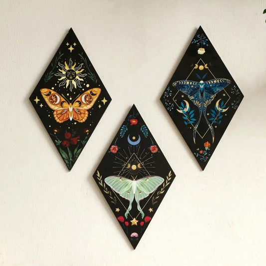 Butterfly Luna Moth Witchy Wooden Wall Witchy Decor