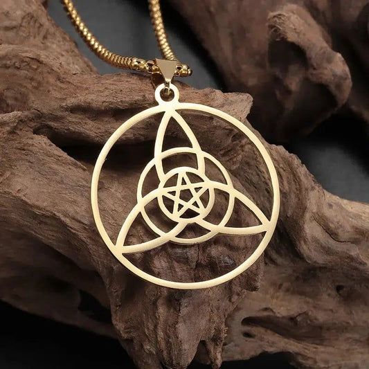 Witch Celtic Trinity Knot Necklace Triquetra Wicca Jewelry