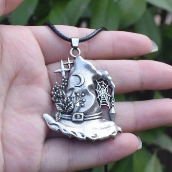 Halloween Magic Hat Witch Necklace