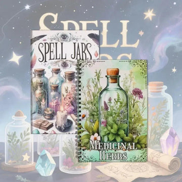 Spell Jars Magical Herb Book Guides Hardcover Illustrated Books Spiritual Growth and Occult Studies-MoonChildWorld
