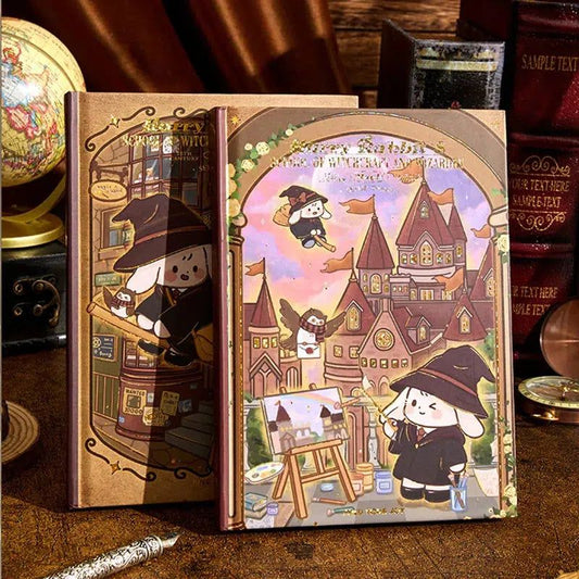 Harry Rabbit's School Of Witchcraft Wizardry Notebook Witch Diary Weekly Planner