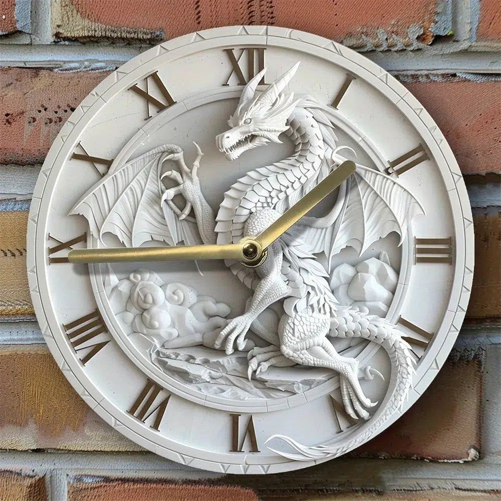 Volcanic Dragon Wall Clock-MoonChildWorld