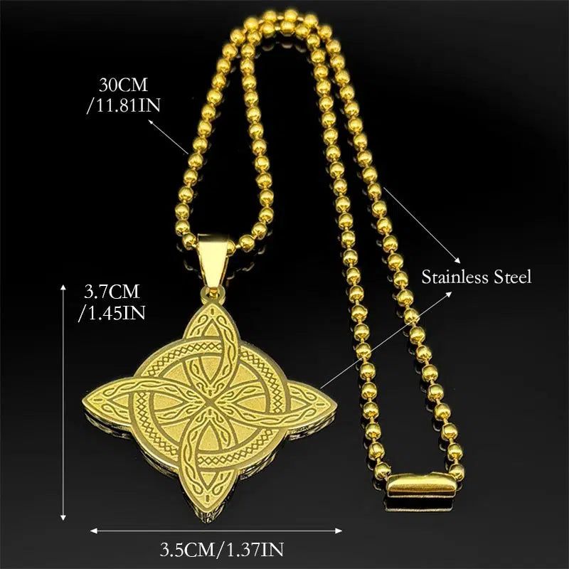 Pagan Wicca Jewelry Witch Knot Necklace Witchcraft Celtic Knot Necklace-MoonChildWorld