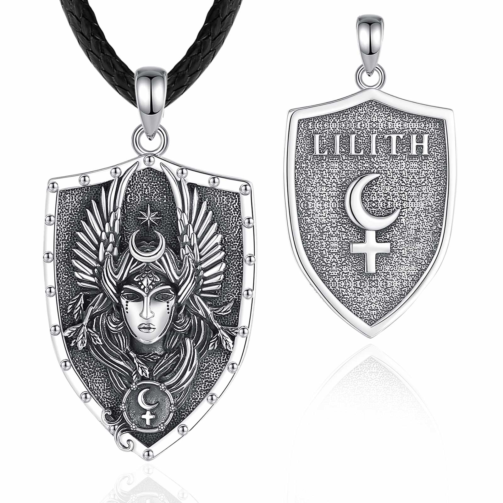Lilith Moon Goddess Necklace Pagan Jewelry-MoonChildWorld