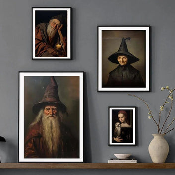 Dark Academia Art The Witch Wizard Poster Gothic Wall Art