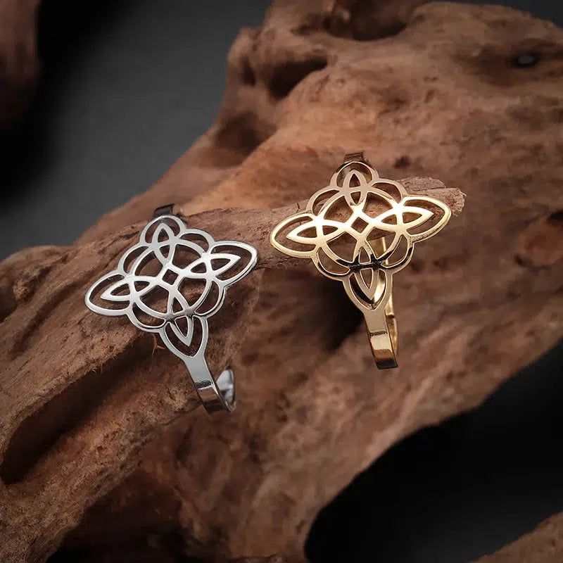 Witch Celtic Knot Ring Pagan Jewelry-MoonChildWorld
