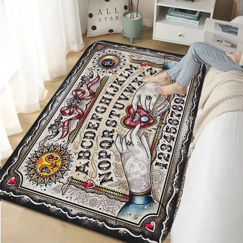 Halloween Ouija Board Area Rugs-MoonChildWorld