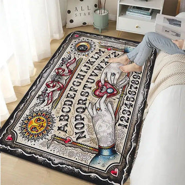 Halloween Ouija Board Area Rugs-MoonChildWorld