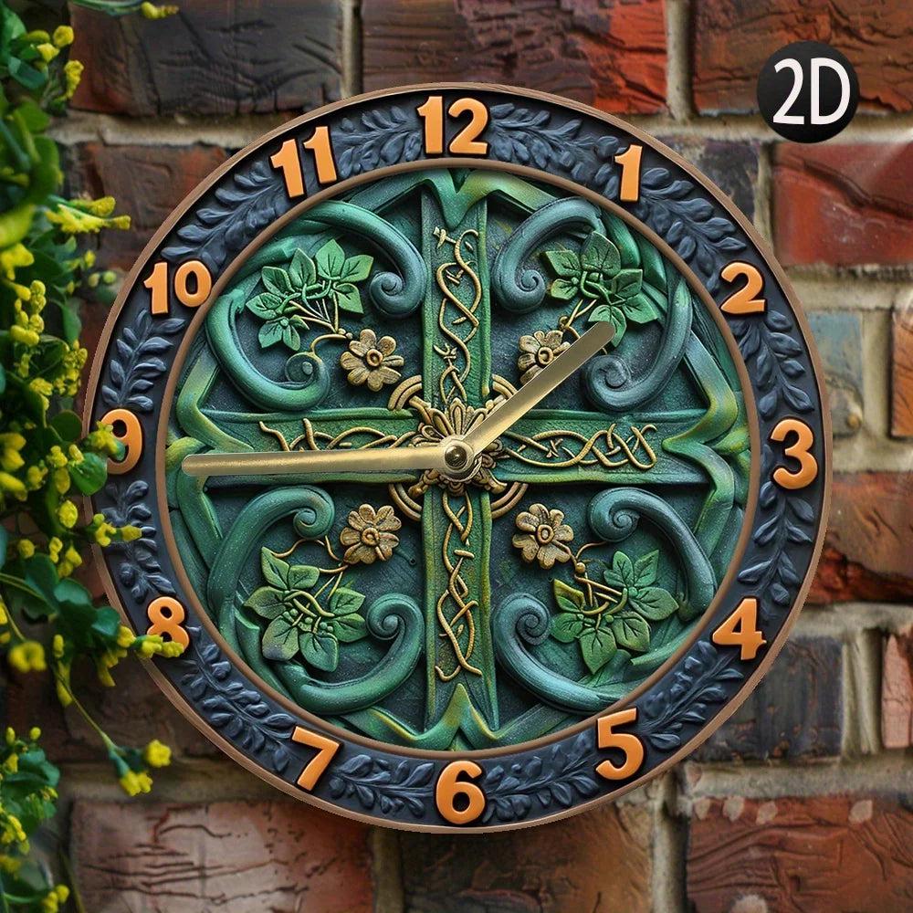 Celtic Knot Pagan Wall Clock for Wicca Wall Decor-MoonChildWorld