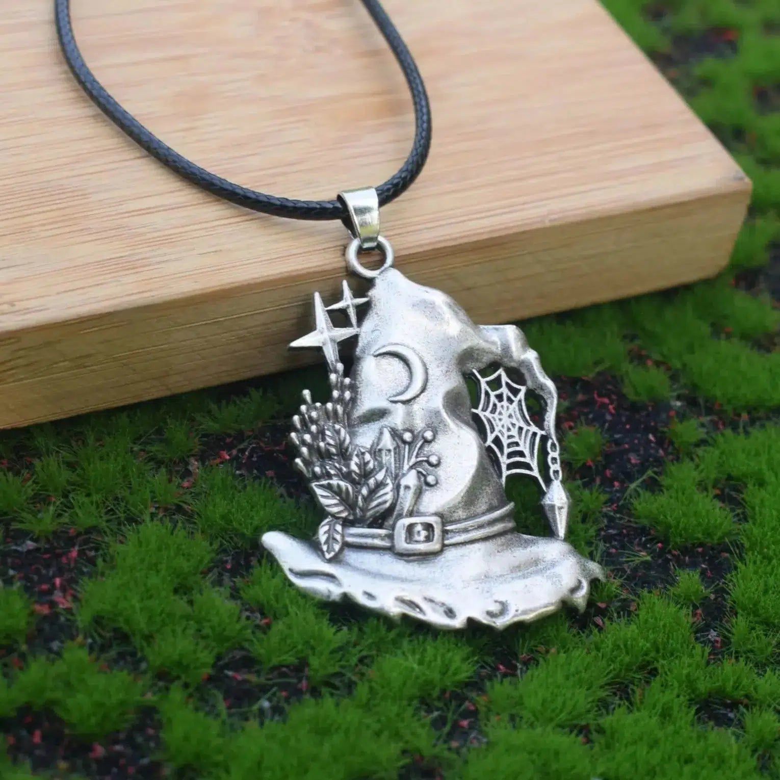 Halloween Magic Hat Witch Necklace-MoonChildWorld