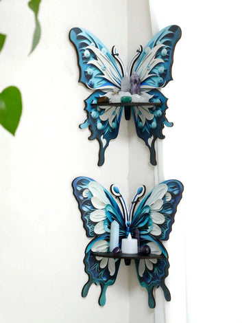 Butterfly Crystal Shelf Crystal Stone Display Stand