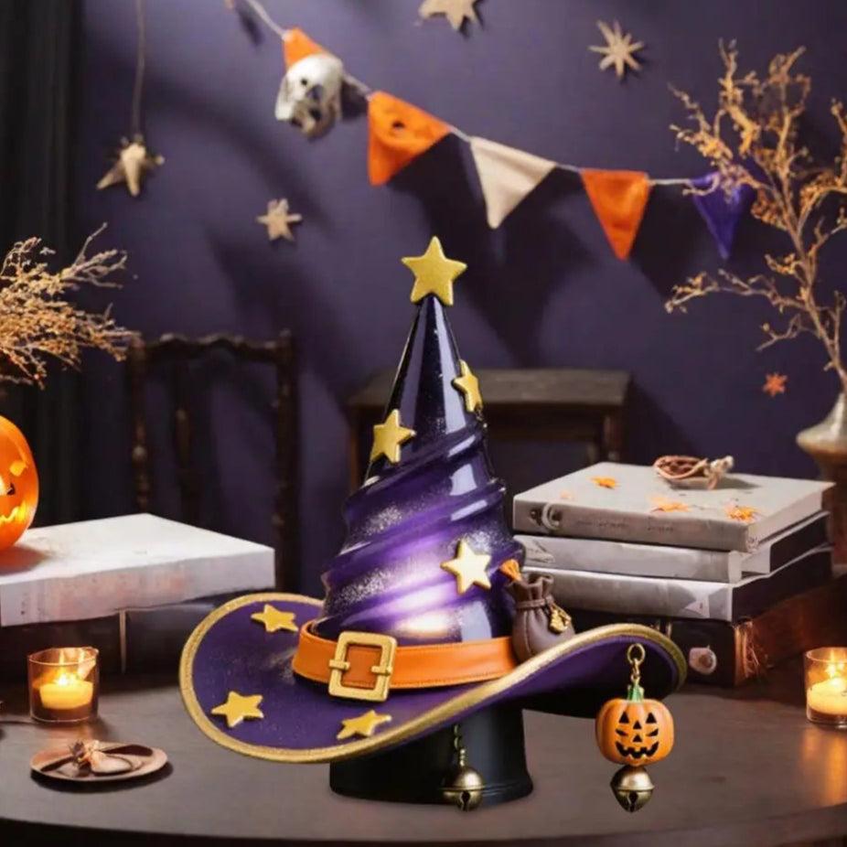 Spooky Witch Hat Night Light Set for Halloween Decor-MoonChildWorld